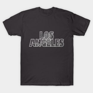 Los Angeles Street Map T-Shirt